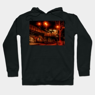 St Peters Metro Station At Night Hoodie